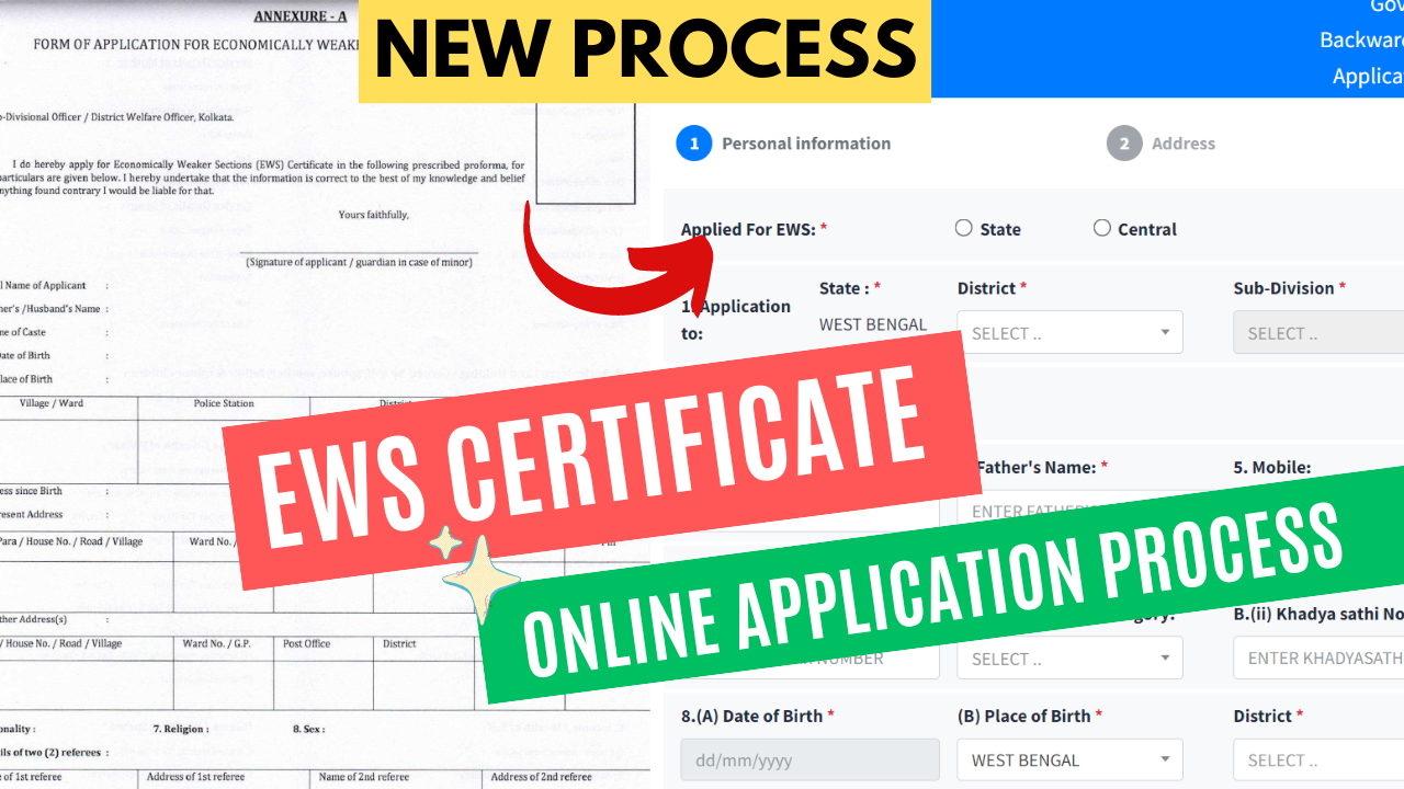 ews certificate online application process