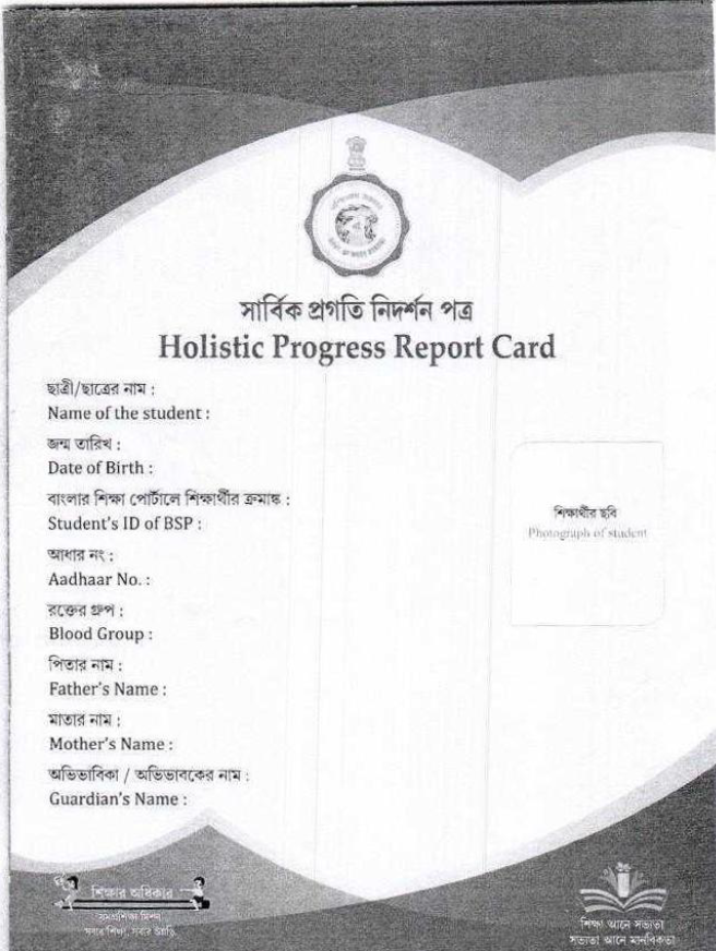 holistic progress report card